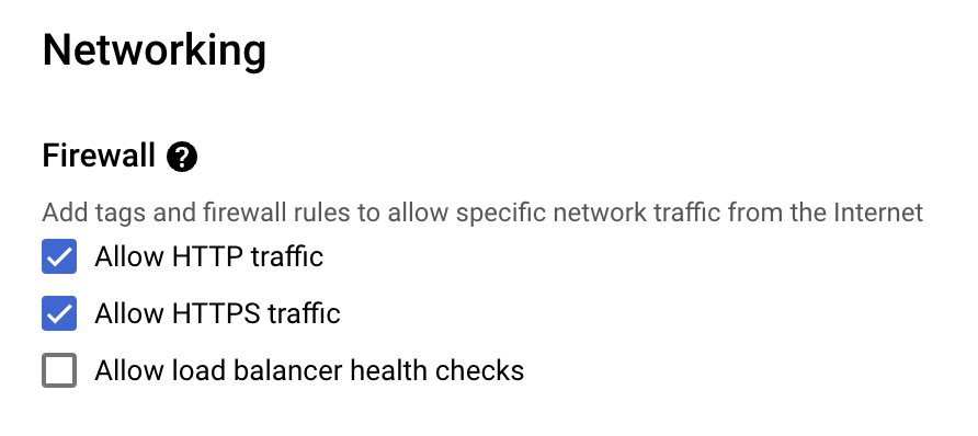 Allow HTTP traffic